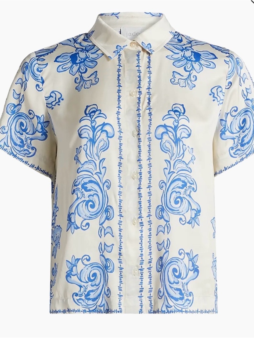 Johnny Was Kenzie Floral Print Shirt and Skirt Set - Picture 6 of 13